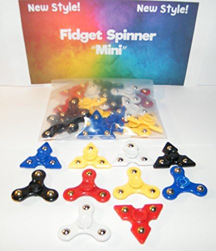 Fidget Hand Spinners Wholesale Bulk Bag of 20 NewStyle "Mini" 2 Inch Spinners Lightweight and Portable in 2 Fun Shapes and 5 Fun Colors!