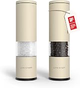 LARS NYSØM Salt & Pepper Grinder Set Stainless Steel Adjustable Ceramic Mill