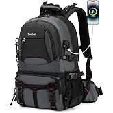 Nerlion 40L Hiking Backpack Travel Backpack for Men Women Camping Waterproof Outdoor Hiking Daypack Lightweight Backpack (Dark Gray)