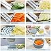 Mandoline Slicer-Adjustable Vegetable Chopper-Kitchen Cutter,Cheese Grater,Shredder for Onion,Potato,Zucchini-8 in 1 Julienne Slicer Low Carb Meals Veggie&Food Dicer