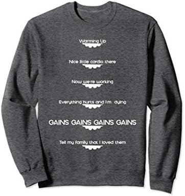Unisex Workout Sweat Progress Marker Weightlifting Sweatshirt Medium Dark Heather