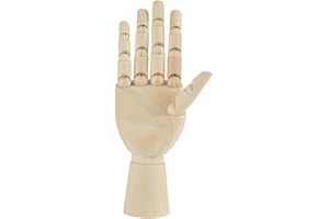 Art Mannequin Hand Model Women Hand Body Artist Model Jointed Articulated Wood Sculpture Mannequin (7 inch Right Hand)