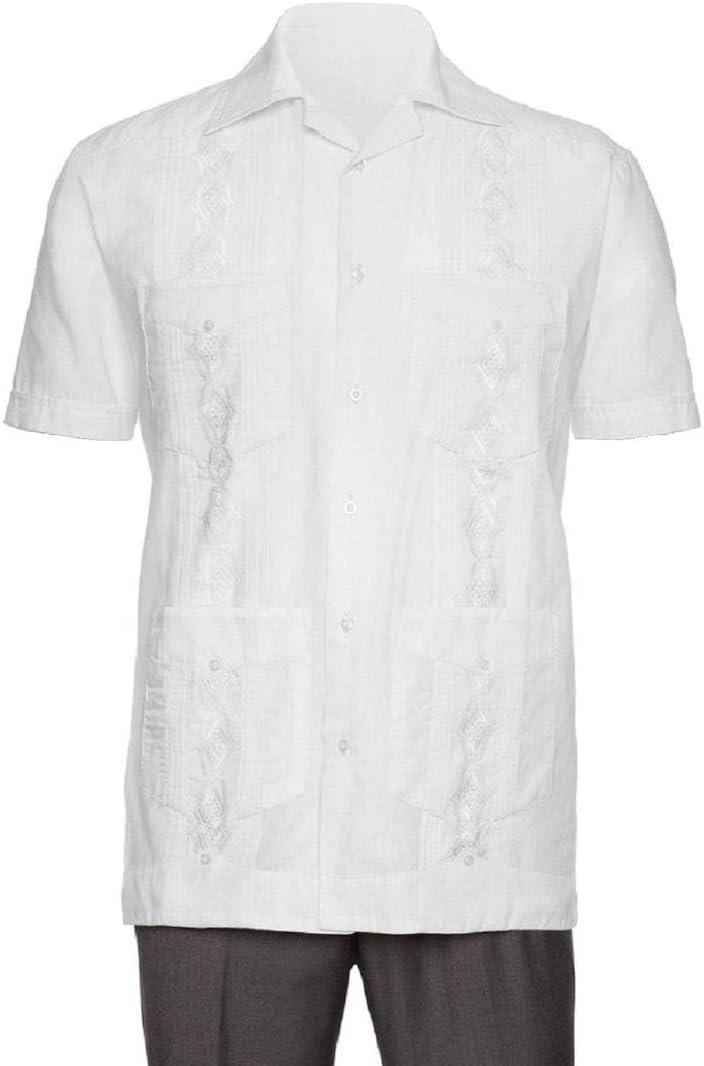 Gentlemens Collection Embroidered Guayabera Shirts for Men - guayaberas para Hombres