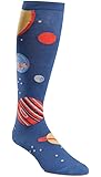 Sock It To MeWide Calf STRETCH-IT Knee High Planets Socks
