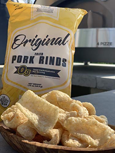 Pork Barrel Pork Rinds, Four 1.75 oz Bag Variety Sampler - Keto Friendly Snack Low Carb, Salty Chicharrones - Original, BBQ, Hot & Spicy, Salt and Vinegar - use as Pork Rind Breadcrumb