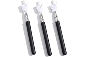3Pcs Telescopic Teachers Pointer, Extendable Hand Mini Finger Pointer Stick, Retractable Classroom Pointer Elementary School 