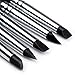 MEEDEN Paint Brush Set Silicone Brush Pens 5mm Tip Width Clay Sculpting Tools for Shaping Modeling Smoothing Pottery Decorating Pastel Blending Masking Fluid Nail Art Work Pack of 5