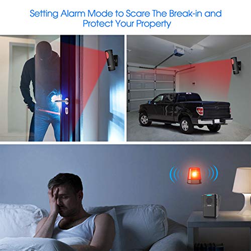 Driveway Alarm Wireless, STECHRO Motion Sensor Alarm Outside