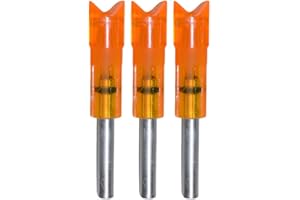 Lumenok Gold Tip Crescent Bolt End (3-Pack), HD ORANGE