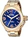 TW Steel Men's CB182 Rose Gold-Tone Stainless Steel Watch with Blue Dial