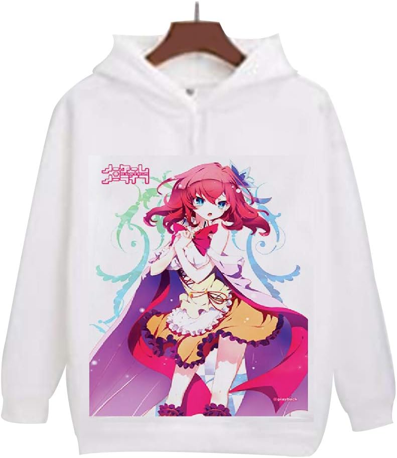 QIAOTT No Game No Life Anime Pullover,3D Print Fleece Cosplay Hoodies Sweatshirt for Anime Fans