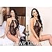 Avidlove Womens One Piece Lingerie Lace Bodysuit Deep V Teddy Mini Babydoll Black