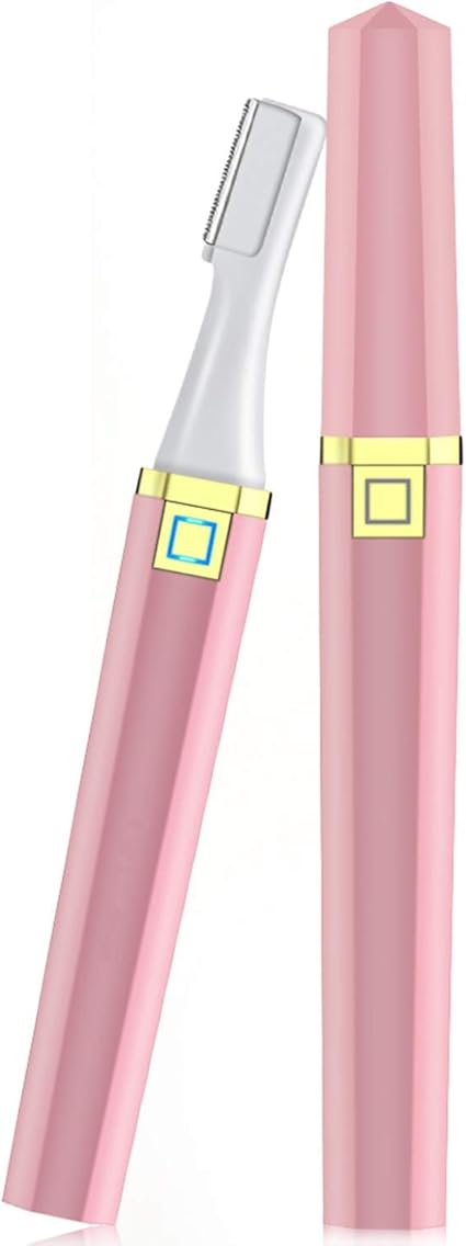 Amazon 進化版 充電式 眉毛シェーバー Usb充電式 眉毛カッター 眉毛剃り 女性 男性 顔そり 電動式 フェイスシェーバー 内刃水洗い可能 顔 ヒゲ 産毛処理 腕や脇や脚 安全にお手入れ 長さ調整眉用コーム付き 持ち運び便利 ピンク Compaq フェイス 眉 シェーバー