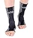 Doc Miller Premium Ankle Brace Compression Support Sleeve Socks for Swollen Foot Plantar Fasciitis Achilles Tendonitis, Use as Injury Support Recovery Eases Pain Swelling 1 PAIR (Gray, X-Large)