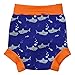 Happy Nappy HNSOXL Baby and Toddler Reusable Swim Diaper, Shark Orange, X Large 12-24 Months
