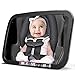 Baby Car Mirror for Back Seat | View Your Child in Rear Facing Car Seat | See Children or Pets in Backseat | X Large | Crash Tested Best Infant Safety Double-Strap Mirror | Wide Angle | Shatterproof