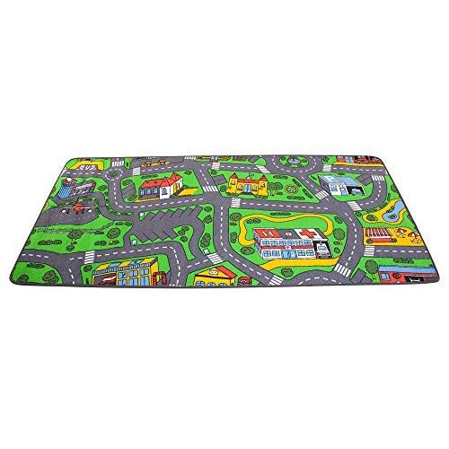 Children's Factory Learning Carpets City Life Play Carpet, 79"x36" Rect