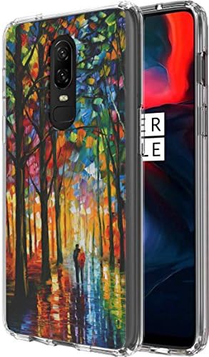 OnePlus 6 Case, Ailiber Oil Painting Canvas Art Design Slim Fit Flexible Durable Shock Absorption Proof Fingerprint Lightweight Soft TPU Protector Cover for OnePlus6 (6.3 inch 2018) - Inseparable