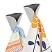 mDesign Decorative Metal Kitchen Self-Adhesive, Wall Mount Towel Hanger - Storage and Display Hook for Hand, Dish and Tea Towels - Stick on Inside or Outside of Doors - Unique Design, 2 Pack - Brushed