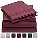 Mellanni King Sheets Set - 4 PC Iconic Collection Bedding - Hotel Luxury, Extra Soft, Cooling Bed Sheets - Wrinkle, Fade, Stain Resistant (King, Brick Red)