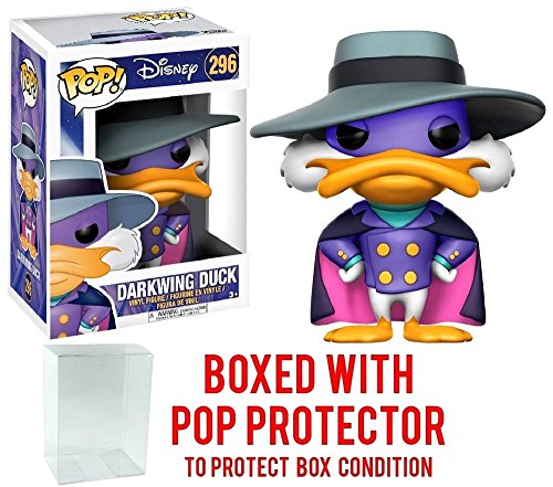 Funko Pop! Disney: Darkwing Duck - Darkwing Duck #296 Vinyl Figure (Bundled with Pop BOX PROTECTOR CASE)