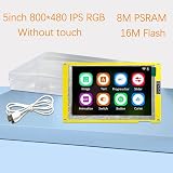 Oikabio ESP32-S3 5 Inch IPS 800x480 RGB LCD TFT HMI WiFi BT No Touch Module view 2