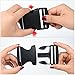 Coopay 2 Inch Plastic Buckles Kit Include 5 Pack Side Release Plastic Buckles,5 Pack Tri-Glide Slides with 5 Yards Black Nylon Webbing Strap