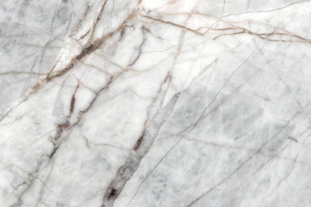 Marble Peel and Stick Wallpaper - Use as Contact Paper, Wall Paper, or Shelf Paper - Easily Removable Wallpaper - Marble Wallpaper (Gray & Red) - 23.6” Wide x 118” Long