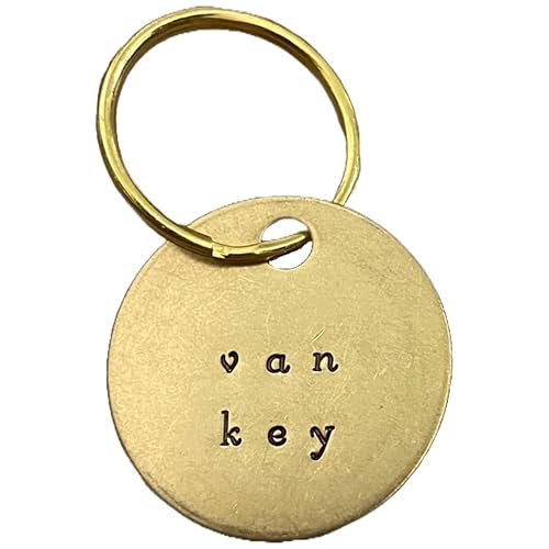 Van Key Label Metal Keychain Identifier Tags with Keyrings Key