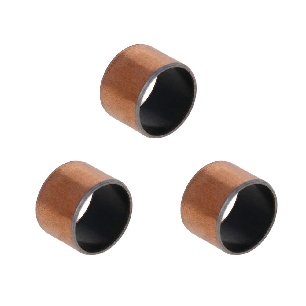 Othmro Sleeve Bearing 15mm Bore x 17mm OD x 12mm Length Plain Bearings Wrapped Oilless Bushings Pack of 3