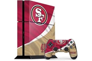 Skinit Decal Gaming Skin Compatible with PS4 Console and Controller Bundle - Officially Licensed NFL San Francisco 49ers Design