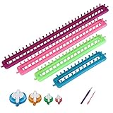 Readaeer Long Knitting Looms Set Craft Kit Tool with Hook and Needle