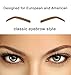 Turelifes Waterproof Eye Brow Stamp Powder with Brow bursh Perfect Eyebrow Power Seal Nature Eye Brow Powder (Light brown)