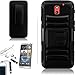 [ARENA] BLACK HYBRID SIDE STAND COVER BELT CLIP HOLSTER CASE for HTC DESIRE 612 VERIZON + FREE ARENA ACCESSORIES