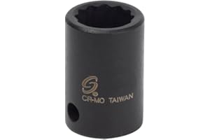 Sunex 314z 3/8" Drive 7/16" 12-Point SAE Standard Impact Socket