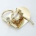 OWOFAN Toilet Paper Holder Wall Mount Solid Brass Crystal Deco Bathroom Paper Tissue Holder Storage Shelf Gold HK-40K