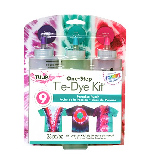 Tulip OneStep TieDye Kit Premium Supplies, Easy Techniques & Fabric