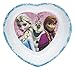 Zak! Designs Heart Shaped Bowl with Elsa, Anna and Olaf from Frozen, Break-resistant and BPA-free Melamine