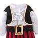 LXKIKMM May's Baby Boys Captain Infant Costumes Cap Stinker Pirate Costume 4pcs Set