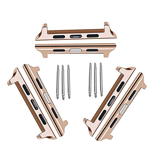 Odermo Connector Adapter Kit for Apple Watch Band Stainless Steel Adapter Buckle Clasp 38 40 42 44
