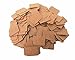 Honbay 200pcs Kraft Paper Earring Display Earring Tags Ear Stud Card