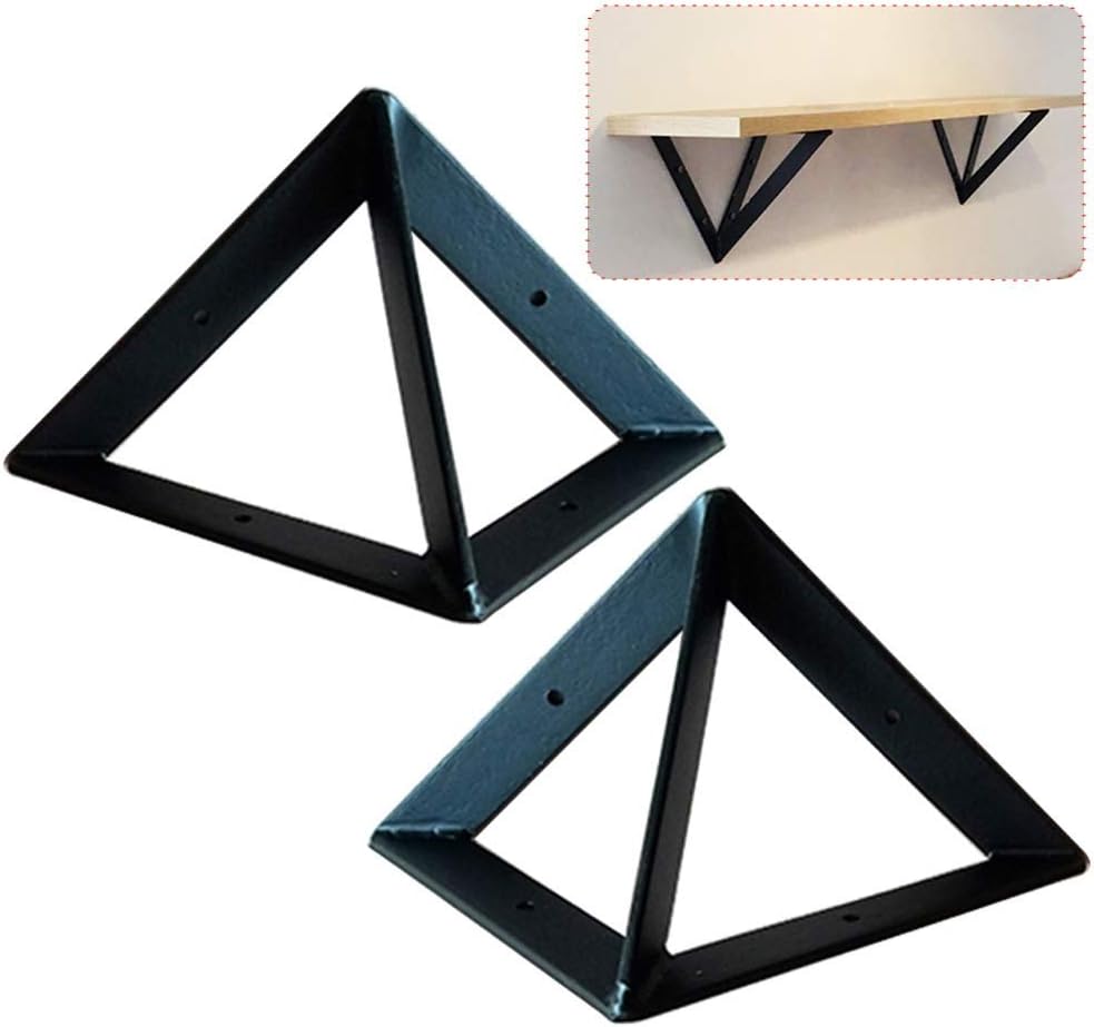 GONGFF Black Vintage Triangle Support Bracket, Hochleistungs