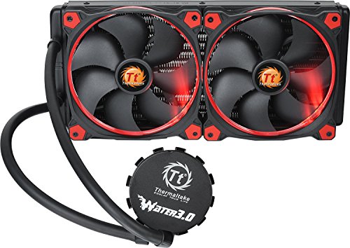 Thermaltake Water 3.0 AM4 Support 280 Riing RED Edition PWM AIO Tt LCS Certified Liquid Cooling System 3 Year Warranty CL-W138-PL14RE-A