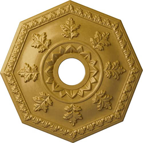 Ekena Millwork CM18NTIGS Nottingham Ceiling Medallion, Iridescent Gold