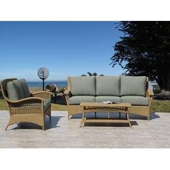 Amazon.com : Havana Natural Outdoor Patio Furniture Resin ...