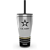 Tervis Traveler Army Forever - Proud Triple Walled Insulated Tumbler Travel Cup Keeps Drinks Cold & Hot, 30oz with Straw Lid, Stainless Steel