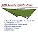 Chill Gorilla 12x12 Hammock Rain Fly Camping Tarp. Ripstop Nylon. 203