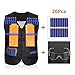 Yosoo Elite Tactical Vest Jacket + 20 Refill Soft Darts Bullets + Protective for Nerf Gun N-Strike Elite Series Pistol Foam Bullets Toy Guns