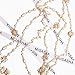Designer Inspired Long Double Pearl Strand Layered Camellia Flower Pendant Necklace for Women, Dainty Sweater Necklace for Party, Vintage Costume Jewelry(Gold Camellia)