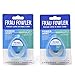 NEW eoFLOSS! Power Mint Dental Floss 2 Pack, Waxed, Expanding, Infused with Organic Essential Oils by FRAU FOWLER, 50m (54.6yds) each